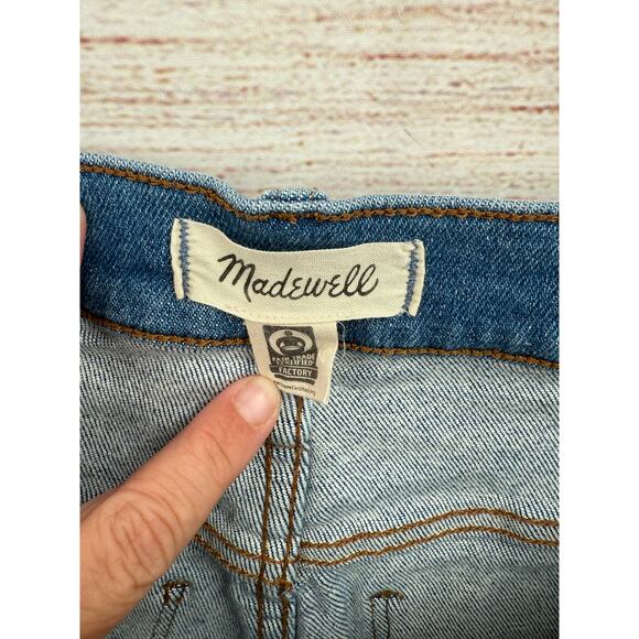 Madewell 10" High Rise Skinny Crop Jeans Womens 29 Blue Medium Wash Denim - Picture 6 of 12